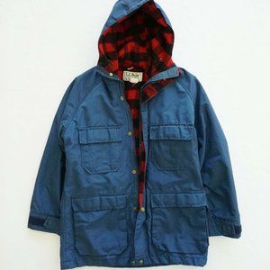 LL Bean Womens Fleece Lined Cargo Winter Jacket